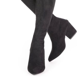 Black over the knee boots